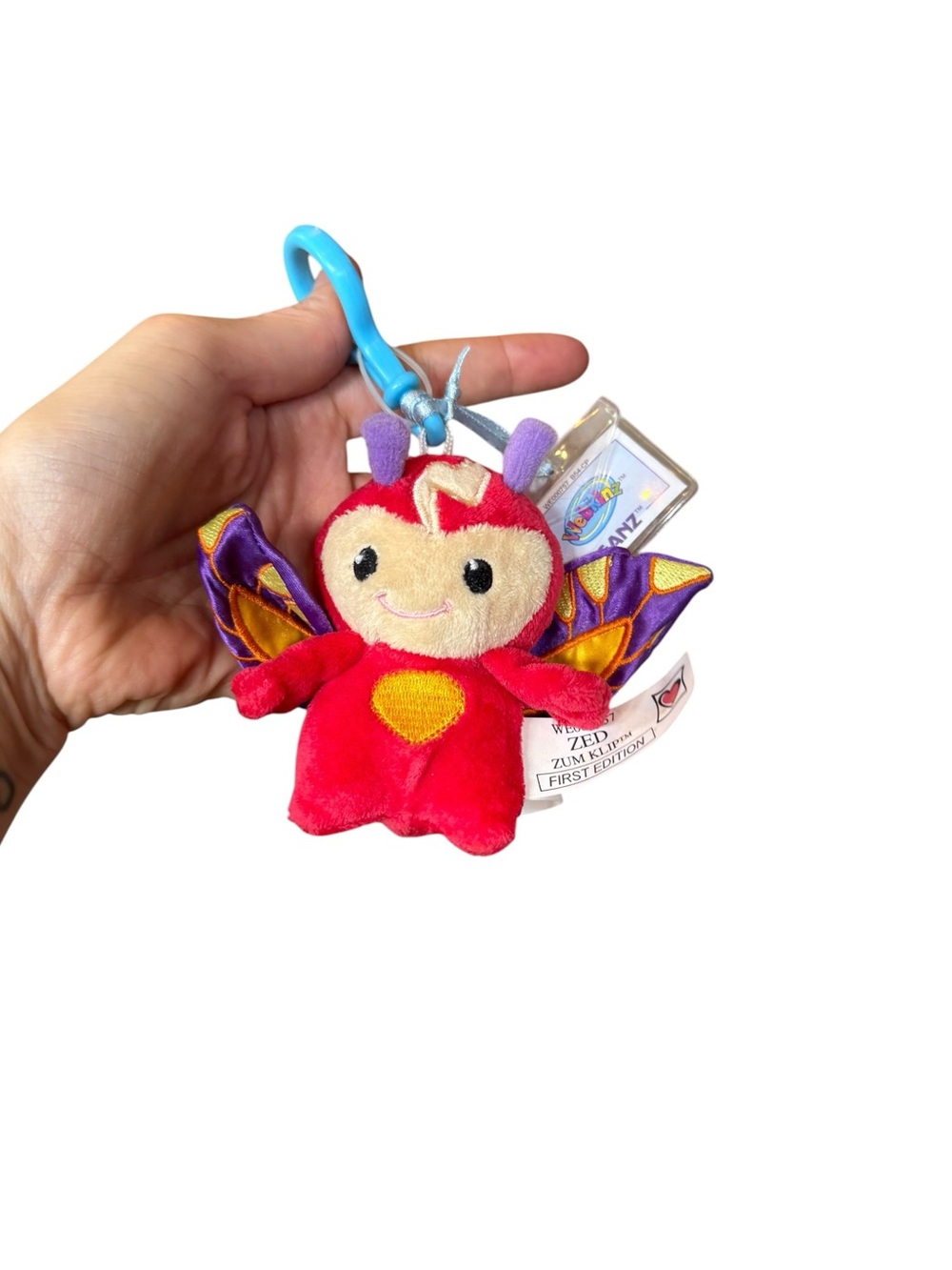 Webkinz Ganz Zed Zum Clip First Edition 4" Plush clip on
